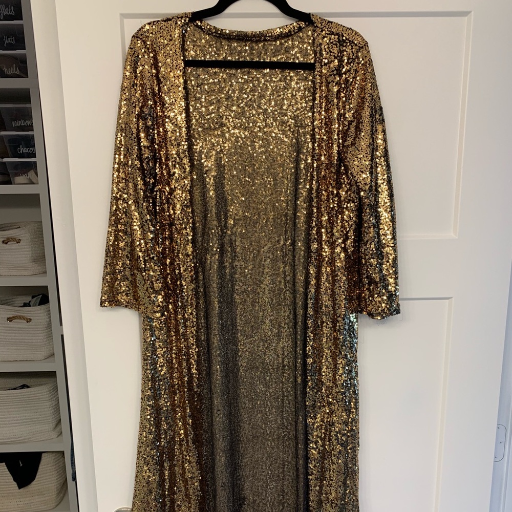 Sequin Gold Duster